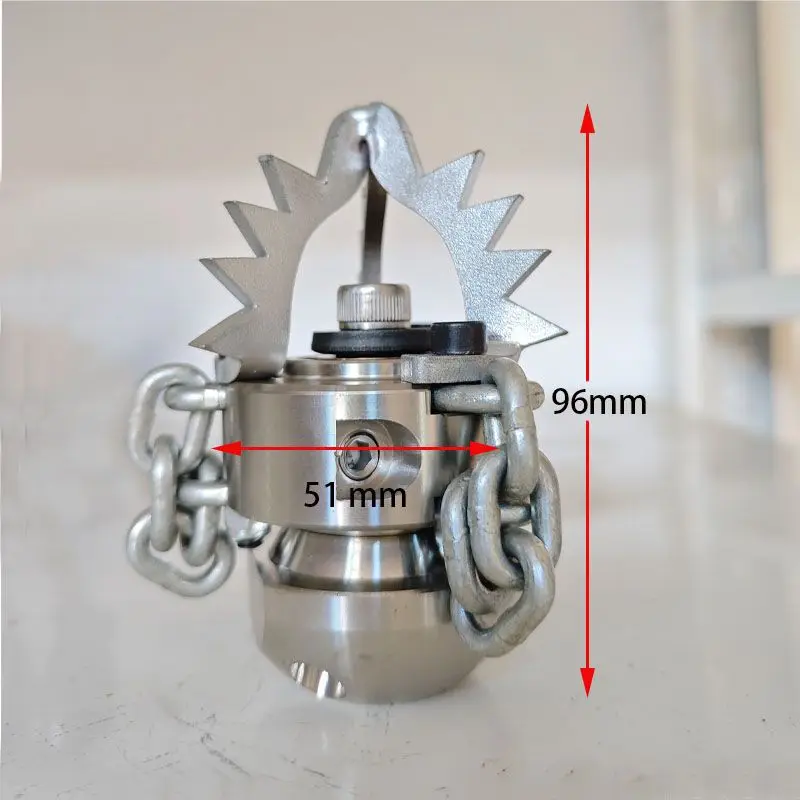 G3/8 High-pressure Blasting Nozzle 0.65KG Stainless Steel Rotating Cleaning And Dredging Of Hard Objects In The Sewer Pipeline