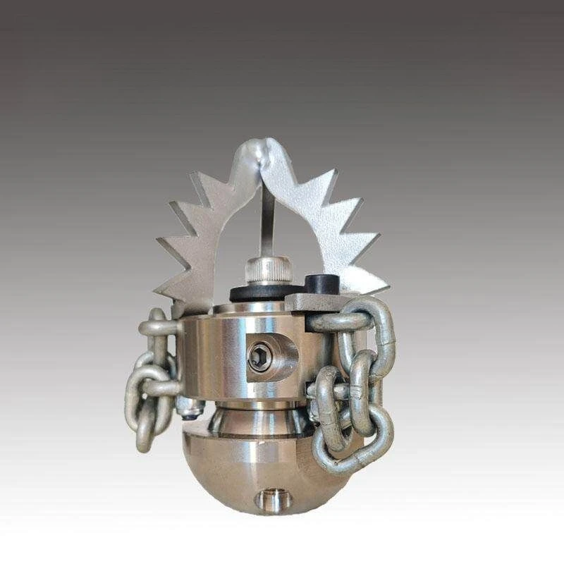 G3/8 High-pressure Blasting Nozzle 0.65KG Stainless Steel Rotating Cleaning And Dredging Of Hard Objects In The Sewer Pipeline