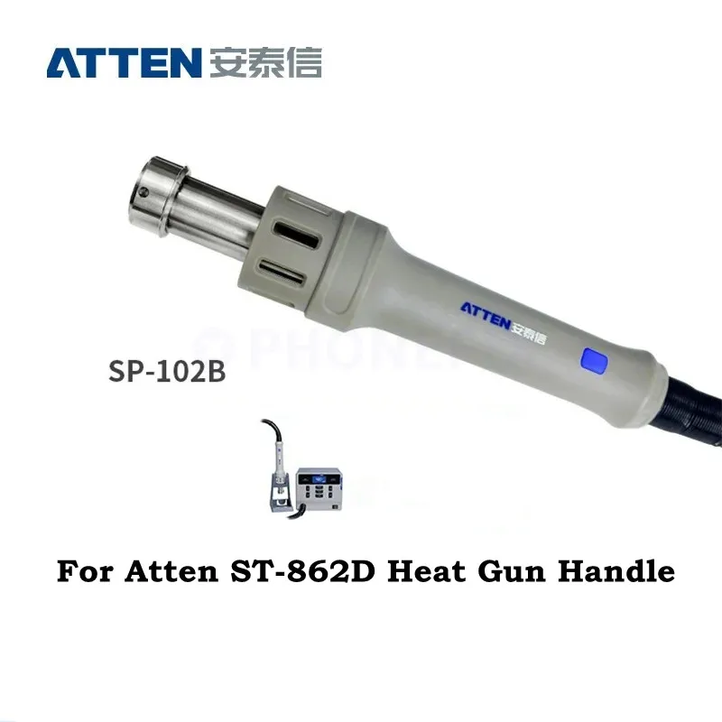 Original ATTEN ST-862D Heat Gun Handle Hot Air Gun Nozzles Desoldering Heating Element Transformer for PCB SMD Soldering Repair