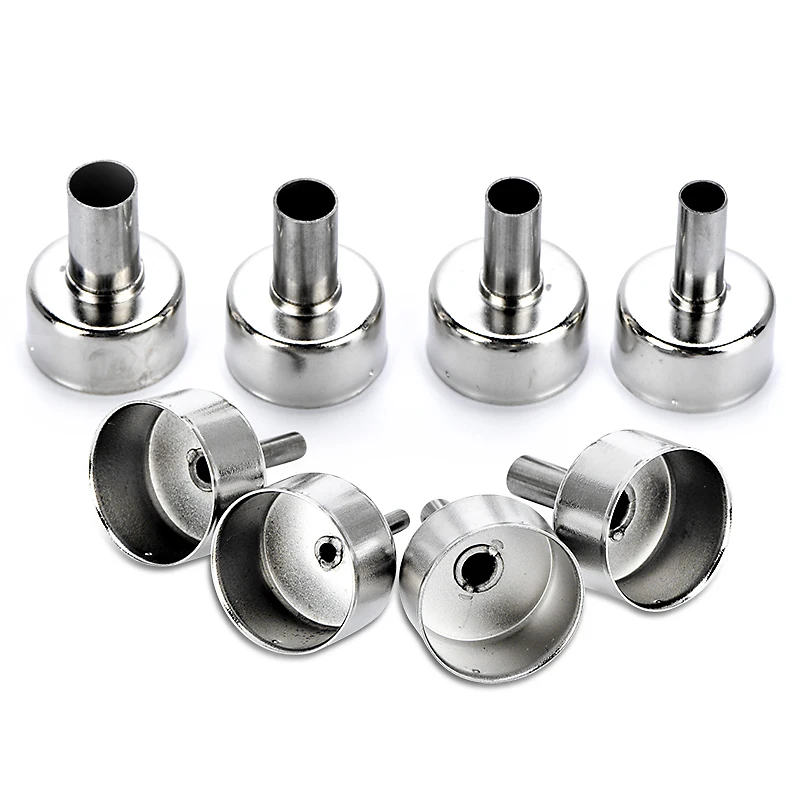 8pcs/Set Stainless Steel Universal Heat Gun Nozzles Kits for Air Pump Type Hot Air Soldering Station Repair Tool Parts
