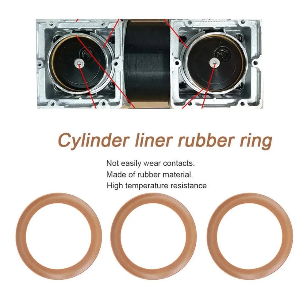 Piston Ring Rubber Insulated For 550W/1100W/1500W Oil-Free Silent Air Compressor Air Pump Piston Ring's Air Tools Accessories
