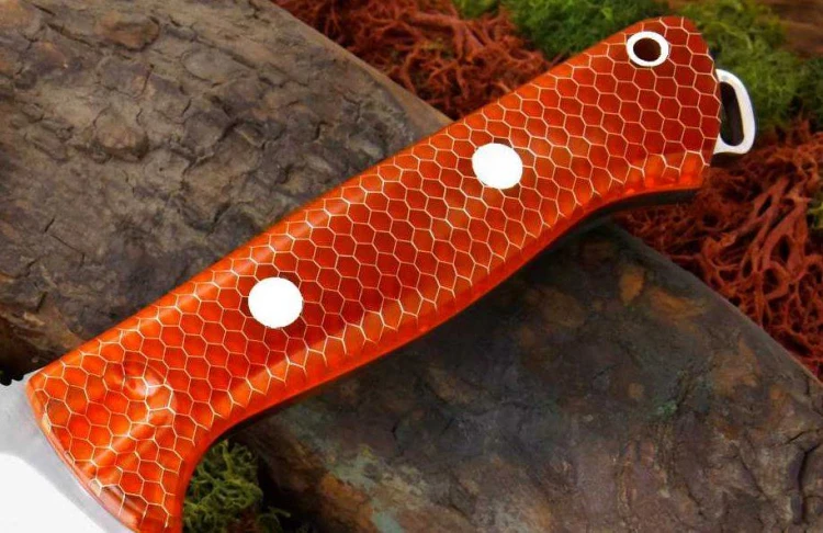 1piece C-Tek Snake Skin Honeycomb Resin Plate Patch Material for DIY Knife Making Handle Material 120x40x8mm