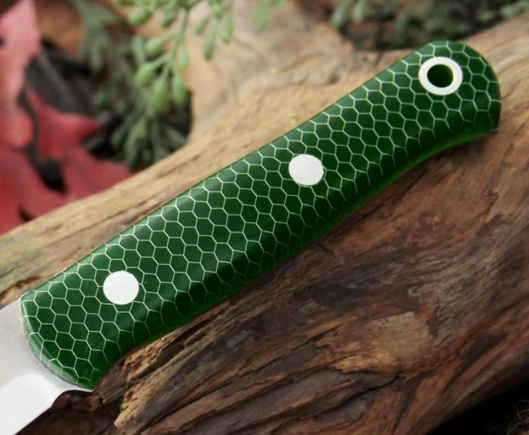 1piece C-Tek Snake Skin Honeycomb Resin Plate Patch Material for DIY Knife Making Handle Material 120x40x8mm
