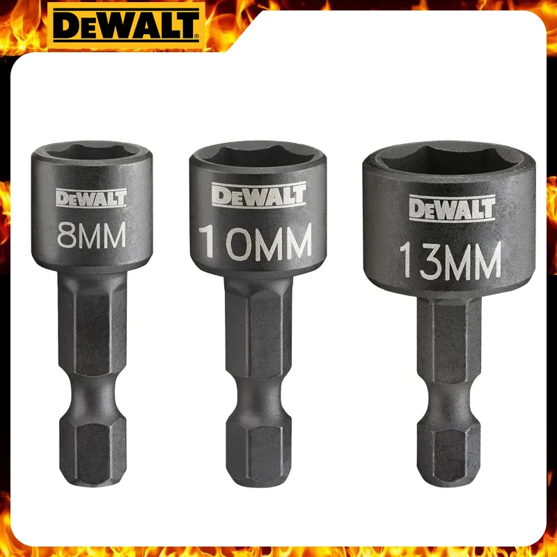 DEWALT N597434/N597284/N597437 Set Compact Nut Driver 8/10/13MM Hexagonal Handle Magnetic Sleeve Carpentry Power Tool Accessorie