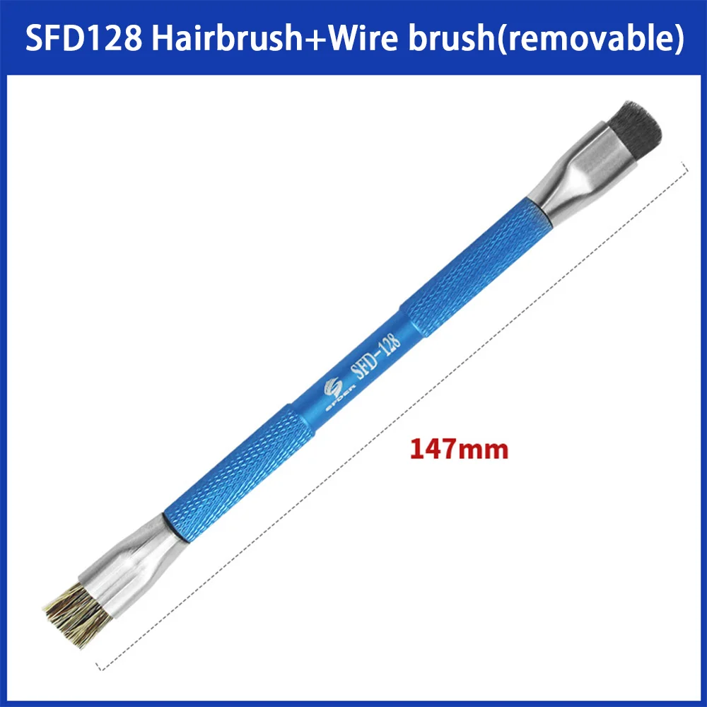 SFD128 Hard Brushing Brush for Mobile Motherboard Repair IC Pad Cleaning Brush Hard Brushing Brush Welding Oil Cleaning Brush