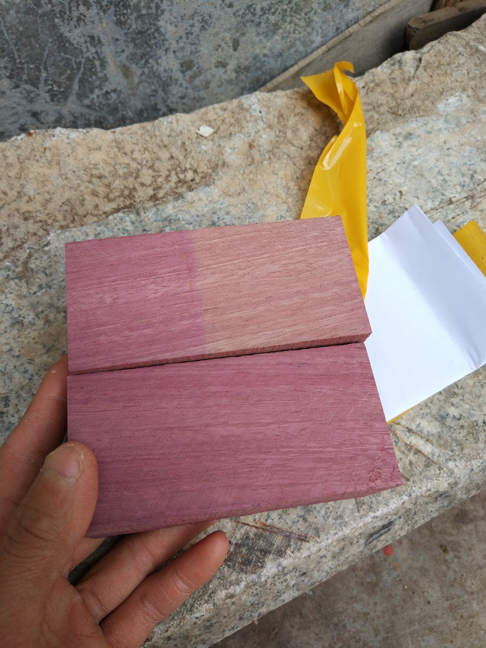 Purple Heart Wood knife scales 120x40x30mm Turning Blanks, Wood Handles Knife handle parts