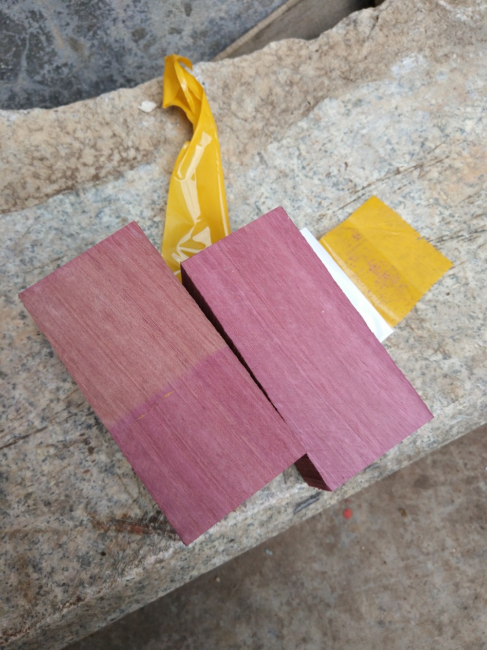 Purple Heart Wood knife scales 120x40x30mm Turning Blanks, Wood Handles Knife handle parts