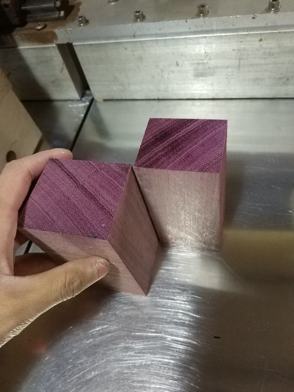 Purple Heart Wood knife scales 120x40x30mm Turning Blanks, Wood Handles Knife handle parts
