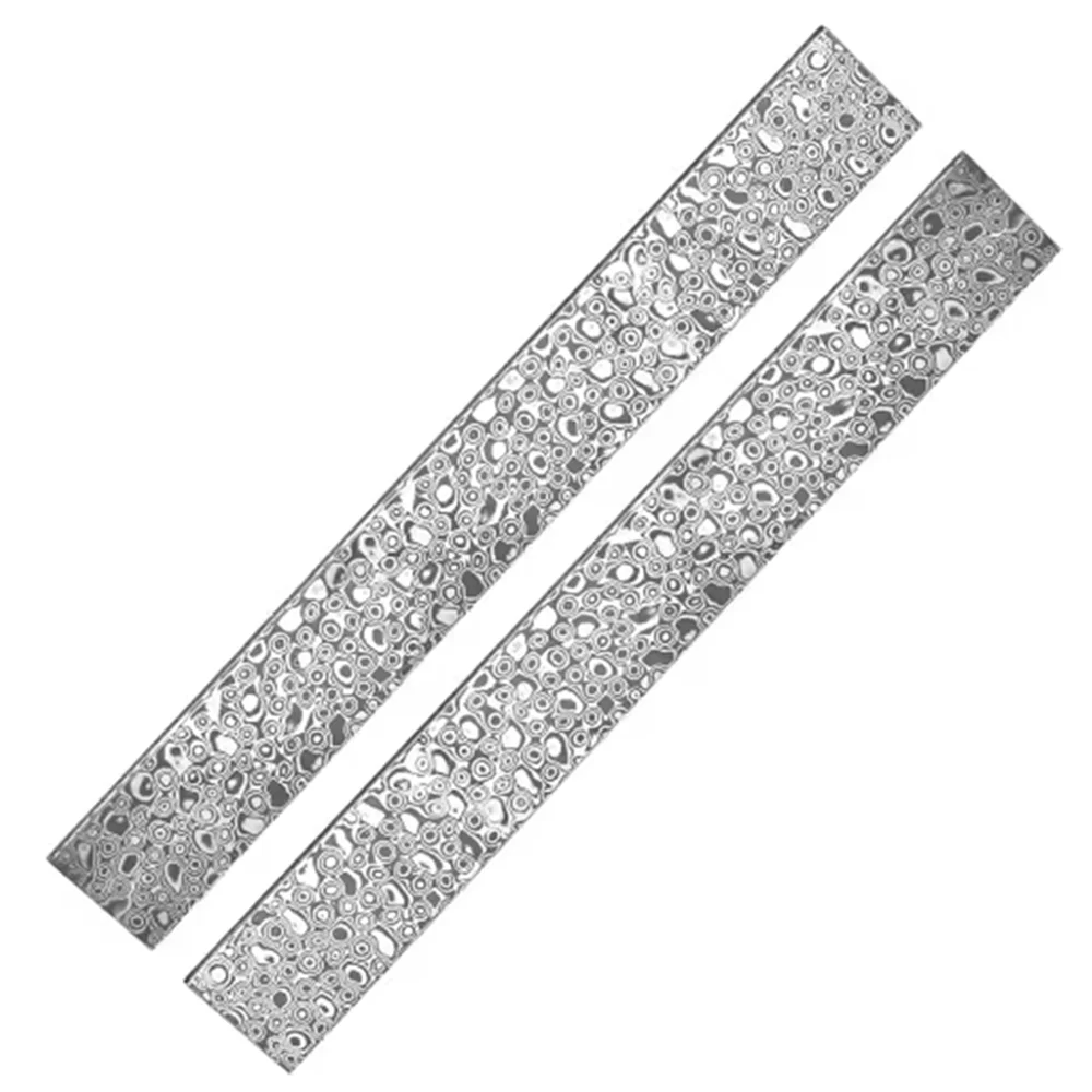 50cm Long Hand Forge Damascus Steel Blank Billets Blank Blade Making Bar Stainless Hardened HRC59