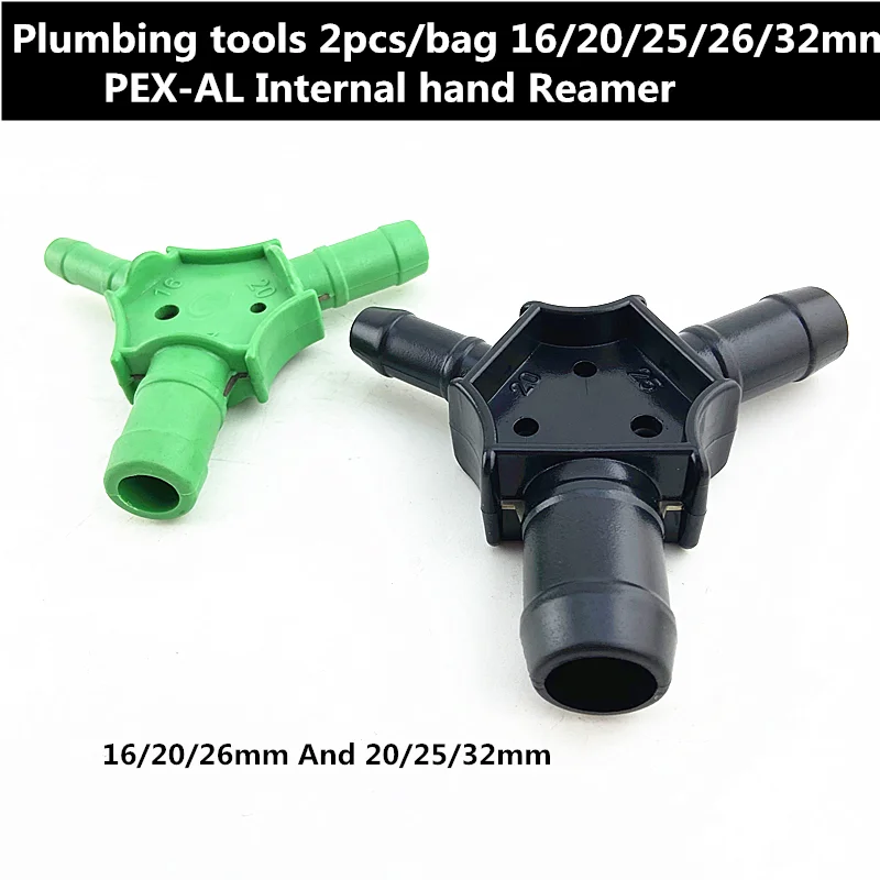 Plumbing tools 2pcs/bag 16/20/25/26/32mm PEX-AL Internal hand Reamer pex-al-pex pipe Calibrator tool Fitting for Plumbing Pipe