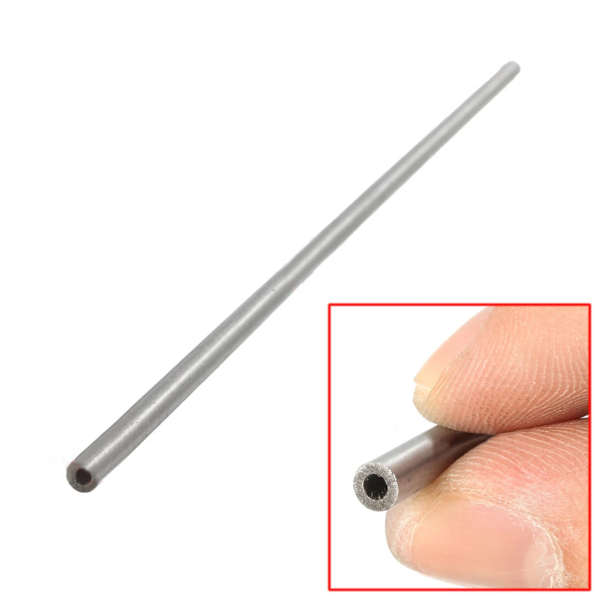 1pc New 4mm*2mm*250mm Silver Stainless Seamless Steel Capillary Round Tube Wall