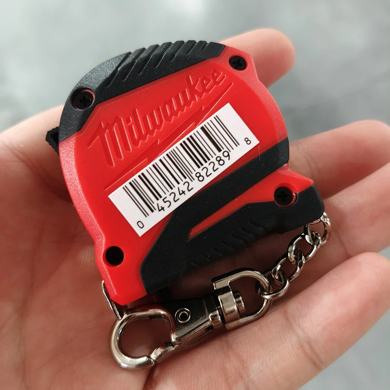 Milwaukee 48-22-1706 6ft/2m Keychain Tape Measure Delicate Small Pendant Carry-on Key Buckle Ornament Gift Instrument