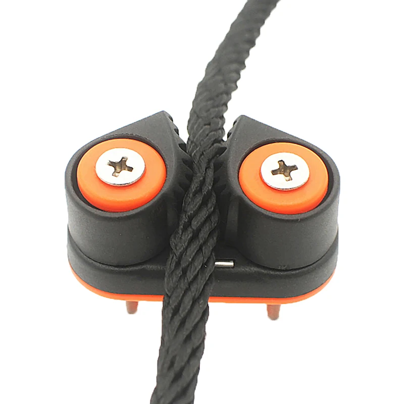 2 Row Ball Bearing Cam Cleat Pilates Equipment Pulley Rope Clamp Marine Boat Fast Entry Rope Wire Fairlead Sailing Sailboat