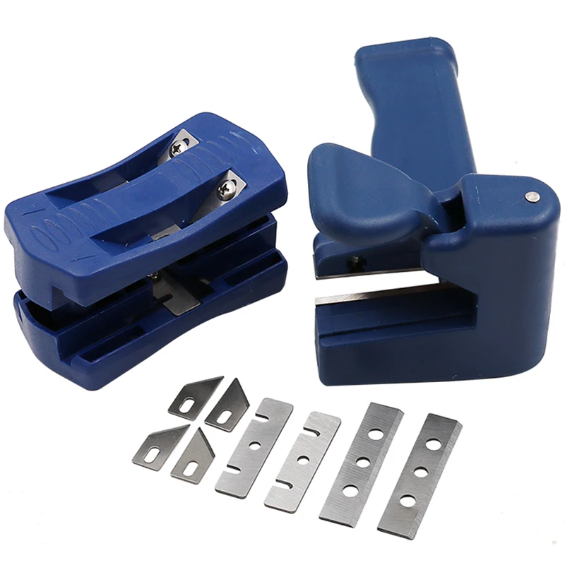 Woodworking Manual PVC Edge Band Double Edge Trimmer Wood Head And Tail Edge Cutter Trimming Carpenter Tools