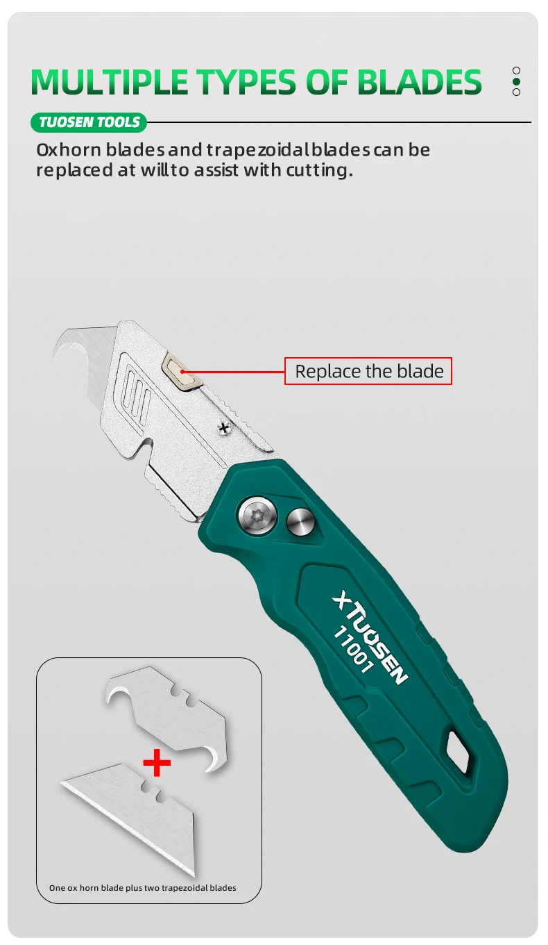Aluminum Alloy Multifunctional Utility Knife Heavy Duty Box Cutter with Stainless Steel Blade for DIY ,Office