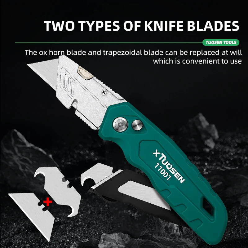 Aluminum Alloy Multifunctional Utility Knife Heavy Duty Box Cutter with Stainless Steel Blade for DIY ,Office
