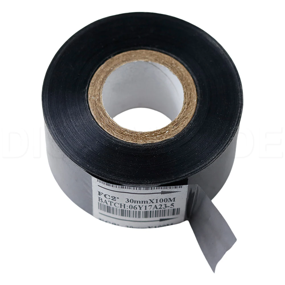 Hot Stamp Thermal Ribbon Of Ribbon Printing Machine 30*100m Date Code Printer Accessory Black 30mm Width For DY-8