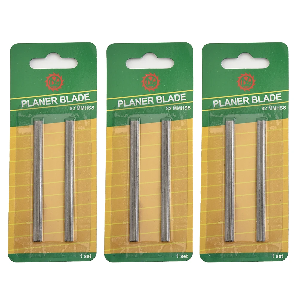 3box 82mm Carbon Steel Planer Blades 82x5.5x1.1mm Reversible Electric Planer Blades For MKA For Woodworking Machinery Parts