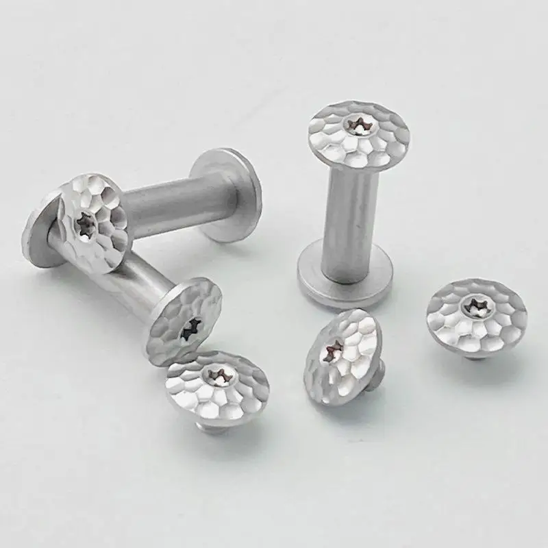 10sets M4 Plum Blossom Head Screw for Knife Handle Nail Modified 416 Stainless Steel Screws Knife Embryo Making Accessories
