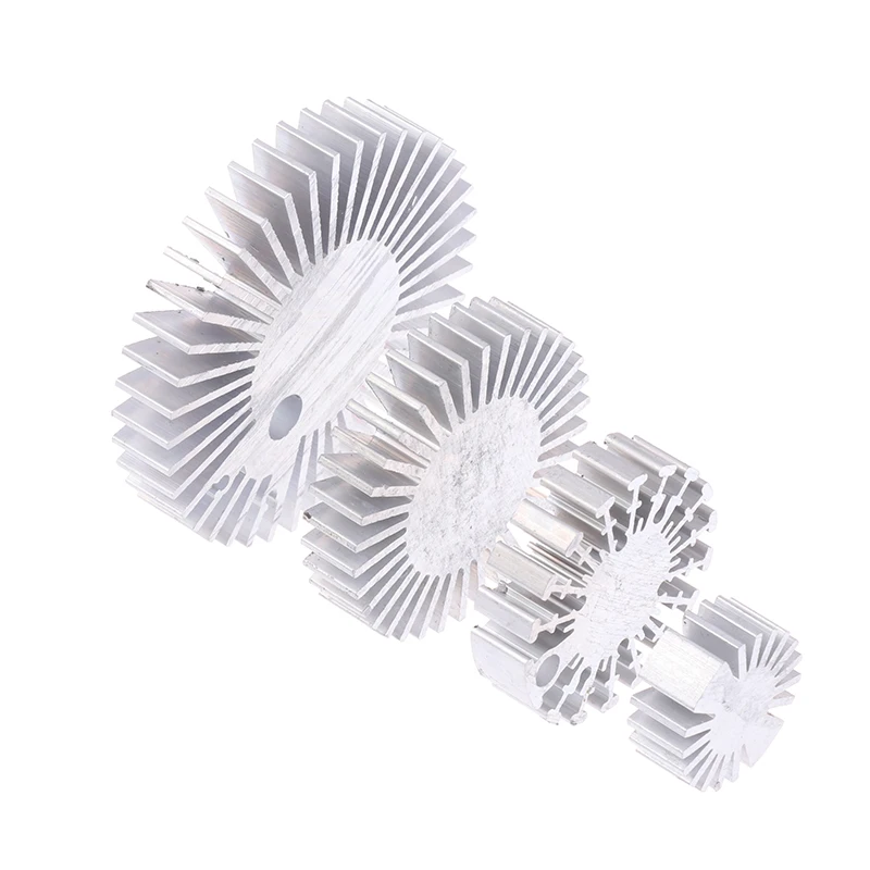 COB Radiator Diameter 25/37.5/40/48/50/53/60/65/67MM High Power Led Heatsink Sunflower Solid Radiator Round Alloy Aluminum