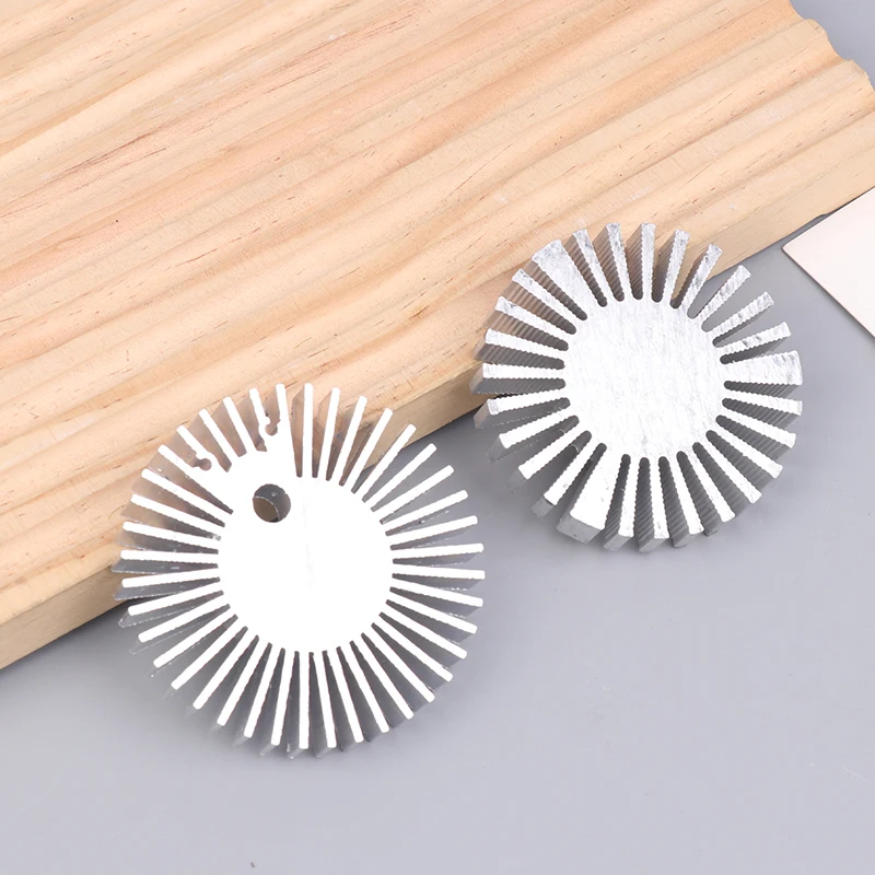 COB Radiator Diameter 25/37.5/40/48/50/53/60/65/67MM High Power Led Heatsink Sunflower Solid Radiator Round Alloy Aluminum