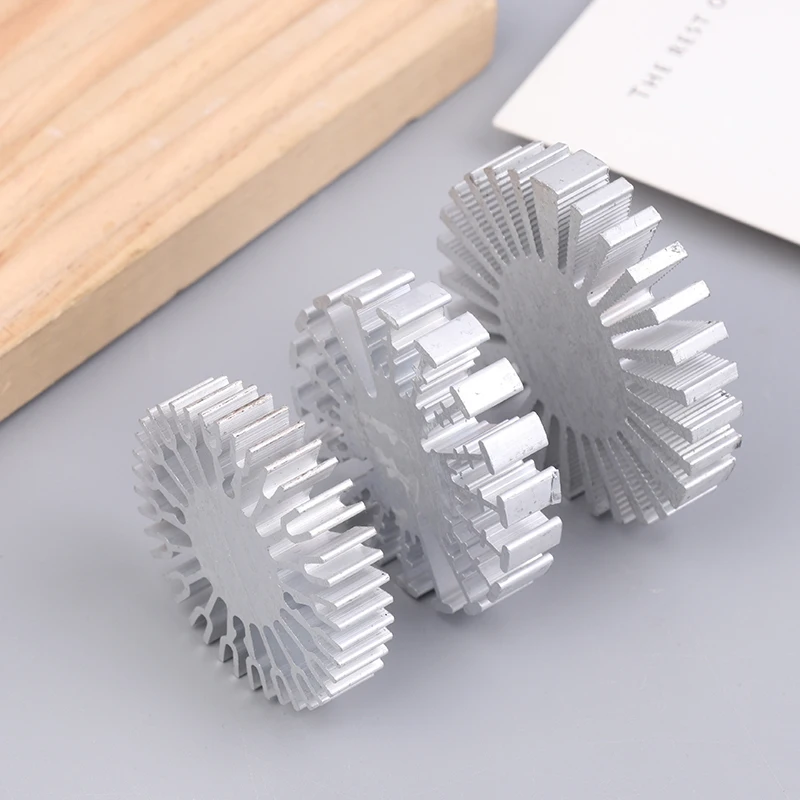 COB Radiator Diameter 25/37.5/40/48/50/53/60/65/67MM High Power Led Heatsink Sunflower Solid Radiator Round Alloy Aluminum