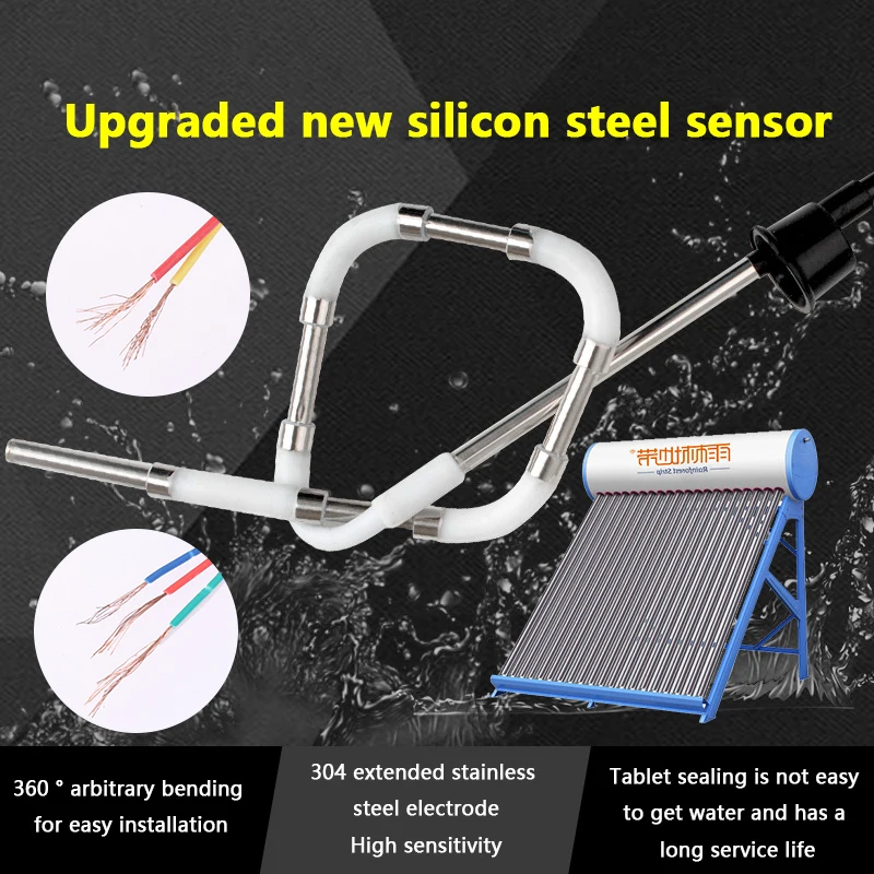 Stainless Steel Universal 2/4 Wires Water Temperature Water Level Probe Solar Sensor SUS Tube For Solar Water Heater Water Tank~