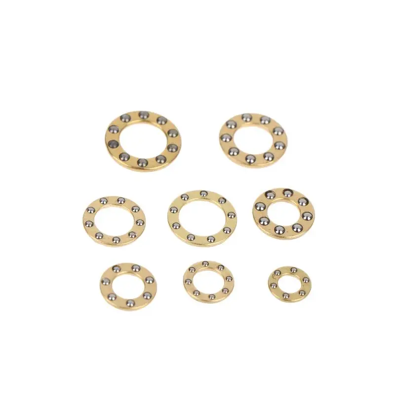 10Pcs Mini Plane Axial Bearing Ceramic Steel Ball Thrust Copper Support Folding Knife Opening And Closing Accessories