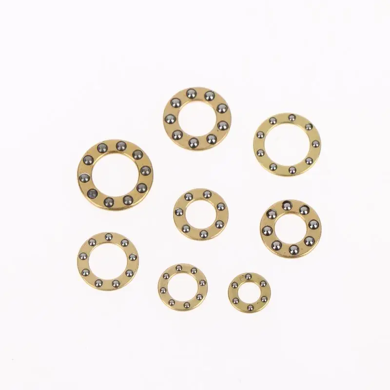 10Pcs Mini Plane Axial Bearing Ceramic Steel Ball Thrust Copper Support Folding Knife Opening And Closing Accessories