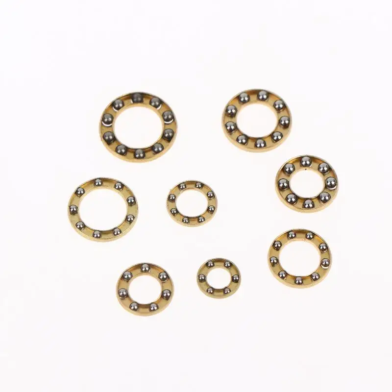 10Pcs Mini Plane Axial Bearing Ceramic Steel Ball Thrust Copper Support Folding Knife Opening And Closing Accessories