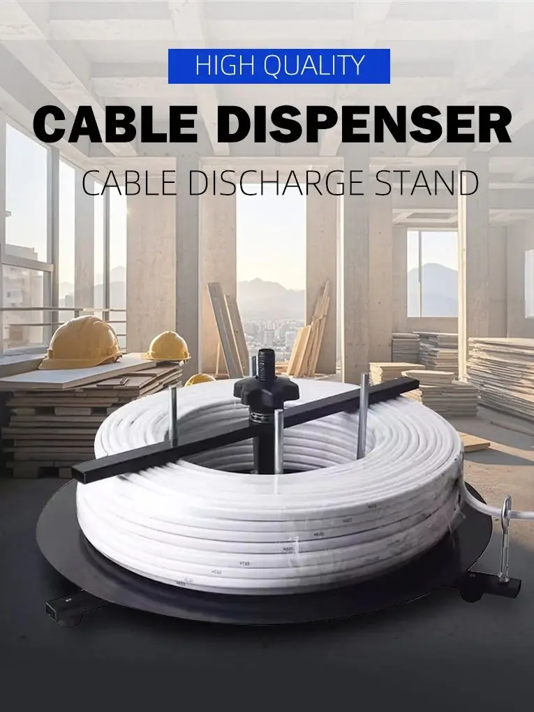 Electrician BV Wire 1/2/3/4 Layer Dispenser Rack - Cable Discharge Tray Stand Rotary Wires Feeder Organizational Tool for Cables