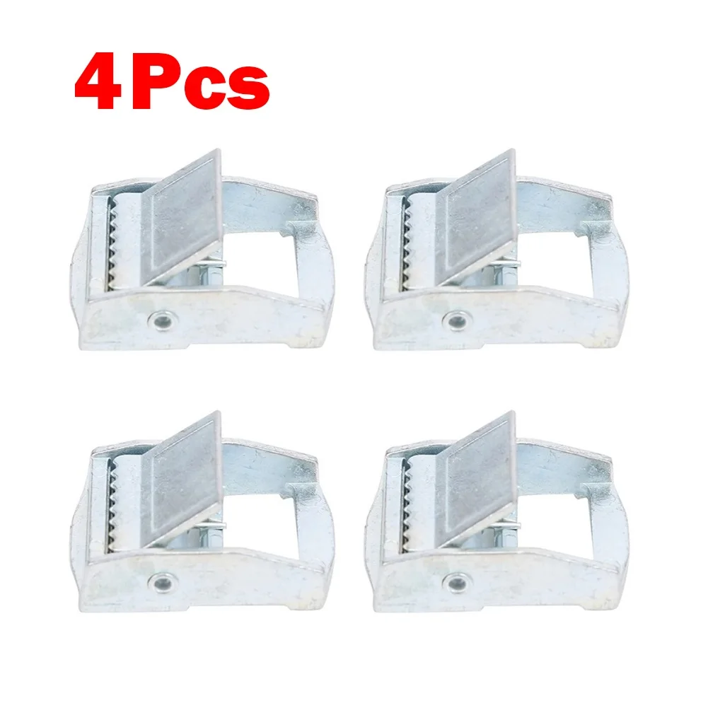 4Pcs Outdoor Camping Climbing Zinc Alloy Buckles For Heavy Duty Tie‑down Cargoes Strap Fixed Tensioner 25mm For Cases Luggage