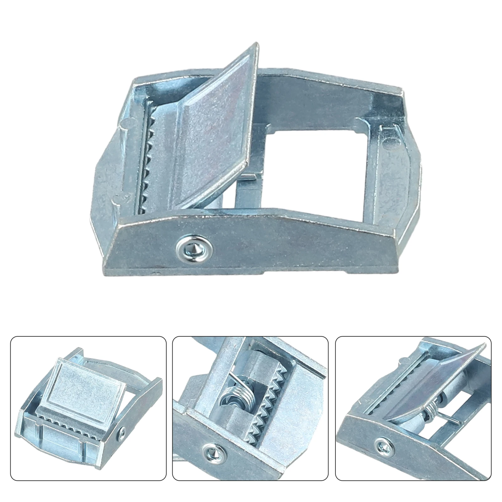 4Pcs Outdoor Camping Climbing Zinc Alloy Buckles For Heavy Duty Tie‑down Cargoes Strap Fixed Tensioner 25mm For Cases Luggage