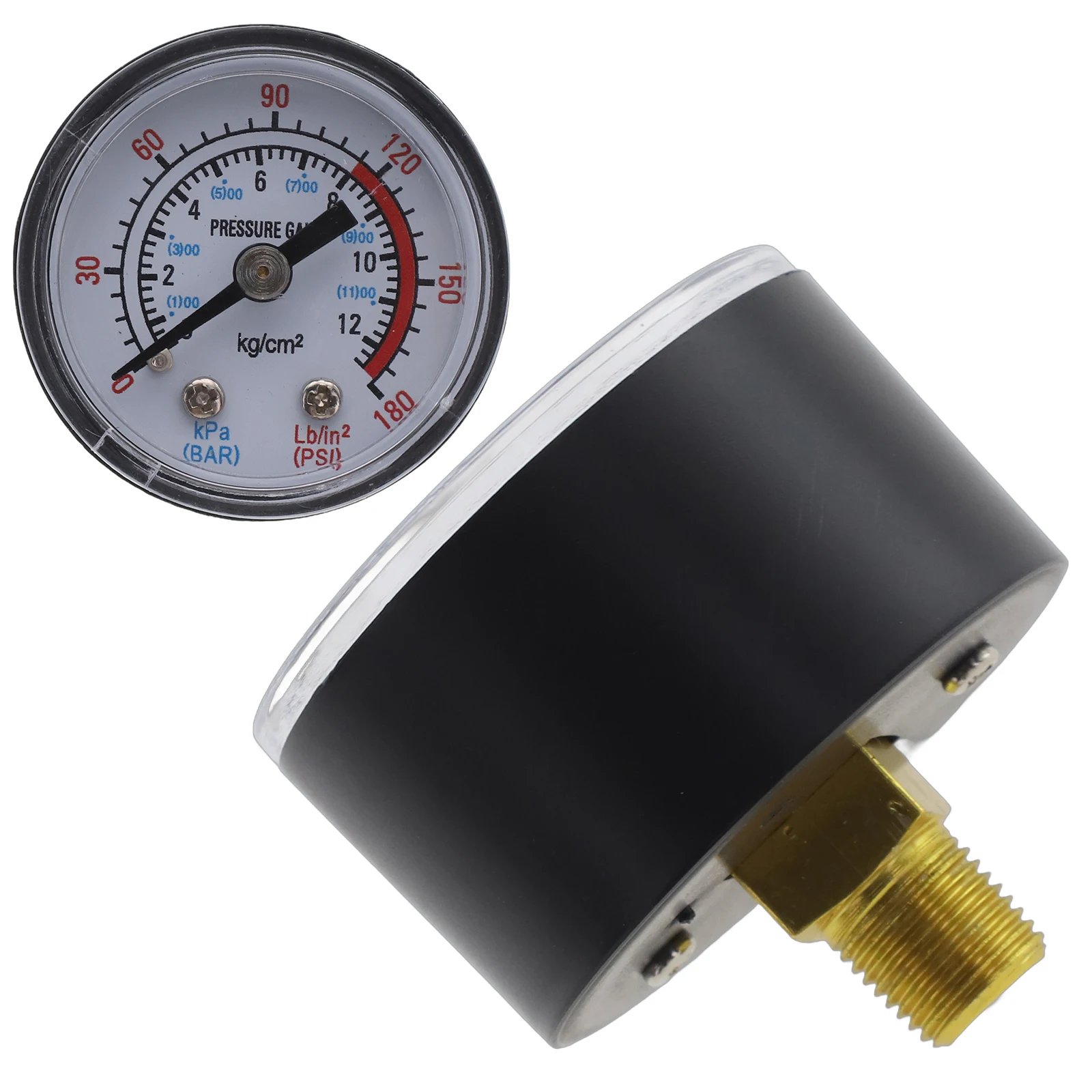 Y40 Y50 0-180PSI Gas Water Fuel Liquids Meter Pressure Gauge For Air Compressor