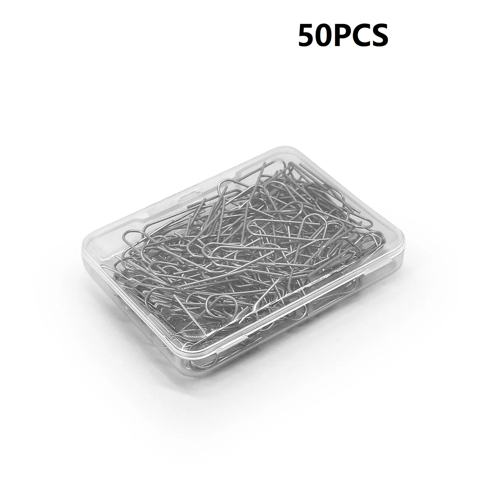 50/100/150/200pcs High Temperature Nichrome Wire Jump Rings 21 Gauge U-Shaped Ceramic Hanging Hook For Pendant Jewelry DIY