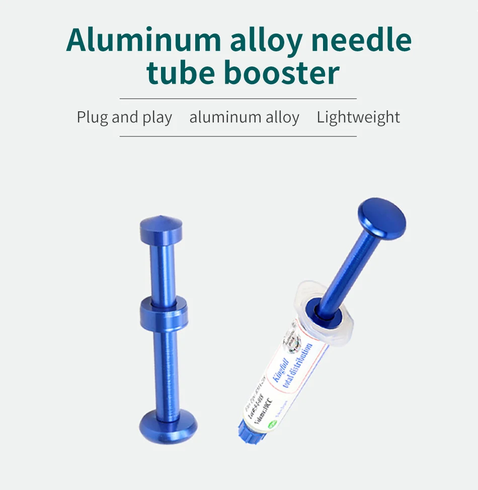 Aluminum alloy push rod, universal 10cc syringe flux booster rod, flux paste, welding treasure, welding oil accessories