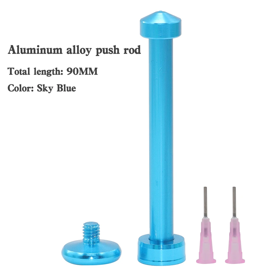 Aluminum alloy push rod, universal 10cc syringe flux booster rod, flux paste, welding treasure, welding oil accessories