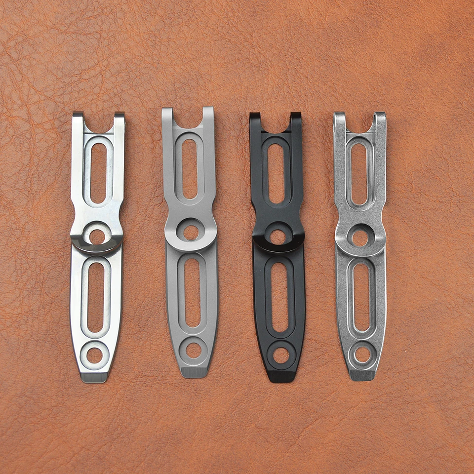 TONIFE 420J2 Stainless Steel Large Pocket Clip for Kydex Sheath with Multi-Hole Spacing & Screws Outdoor Tool Accessories AK4210