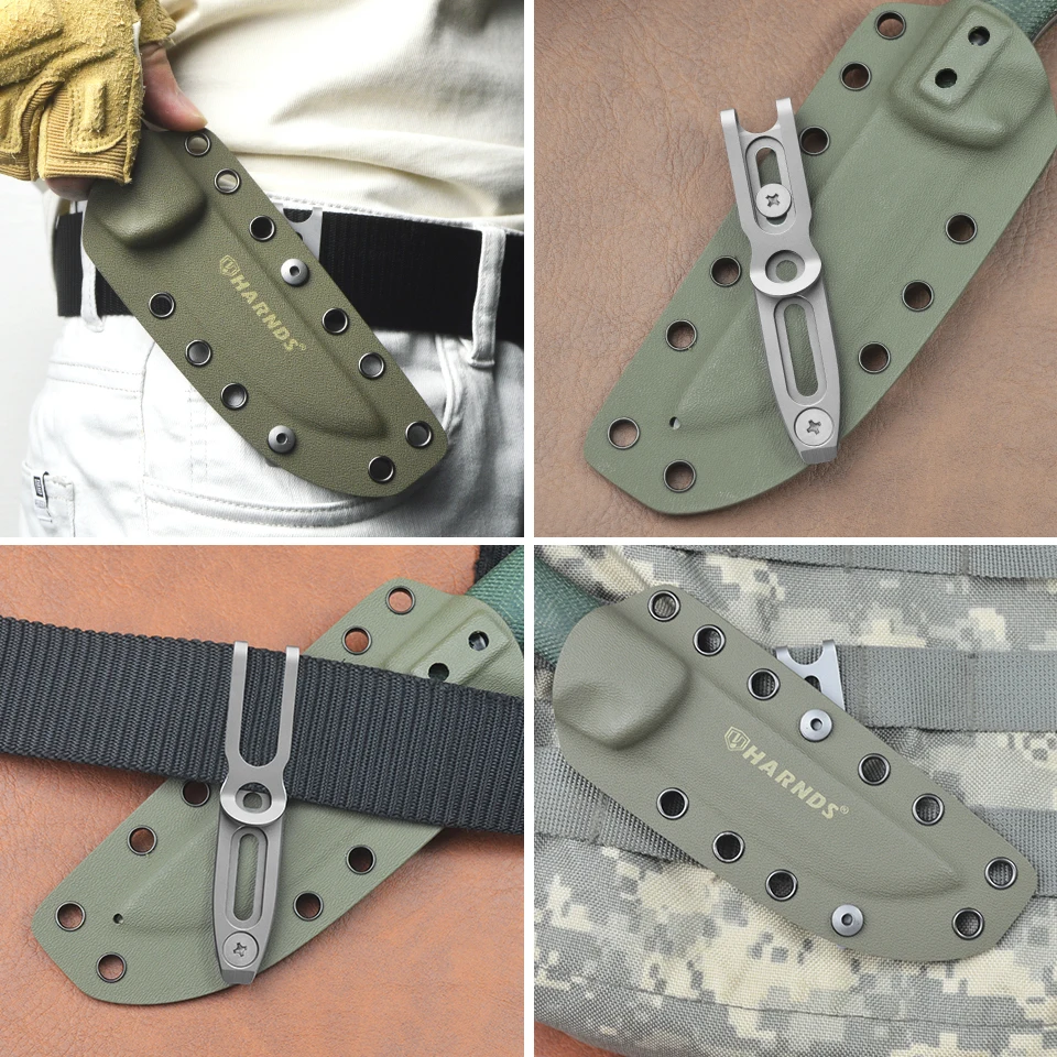 TONIFE 420J2 Stainless Steel Large Pocket Clip for Kydex Sheath with Multi-Hole Spacing & Screws Outdoor Tool Accessories AK4210