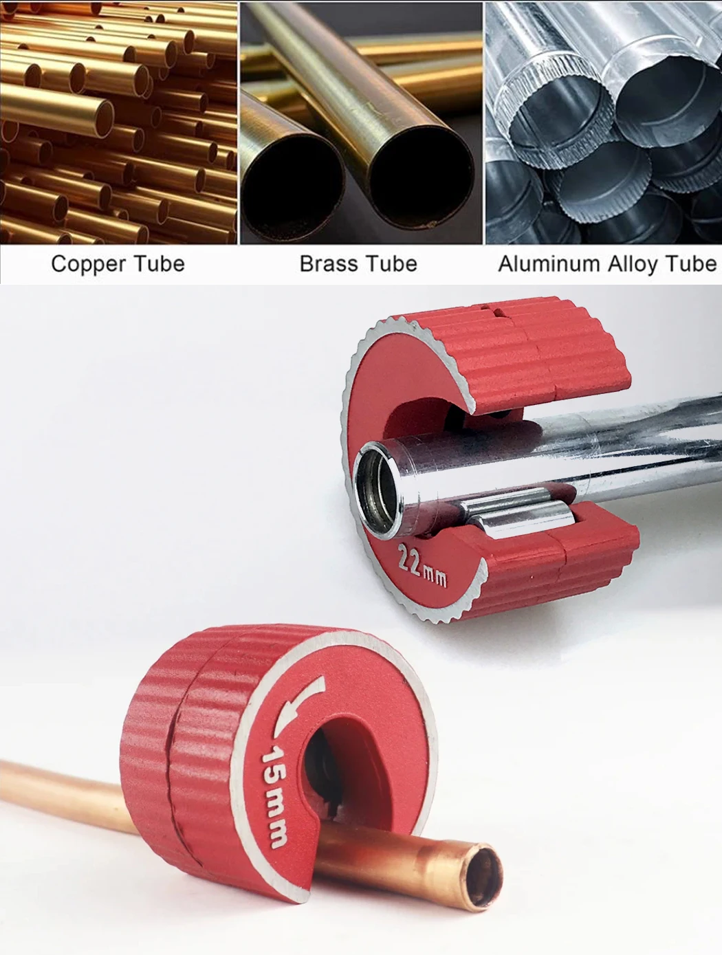 New Round Pipe Tube Cutter Aluminium Alloy Body Self Locking for Copper Tube Aluminium PVC Plastic Mini Round Pipe Cutter Tool