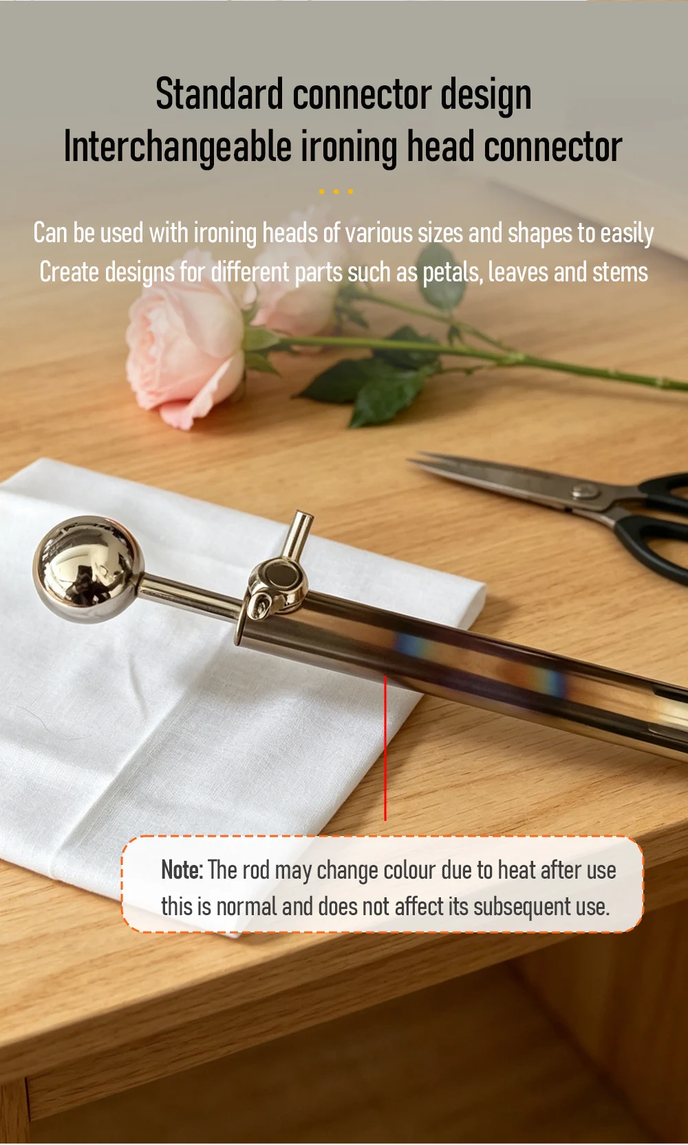 220V/110V Fabric Flowers Ironing Tool Set 18/13/11/8 Heads Soldering Iron DIY Artificial Flower Making Tool Ironing Machine