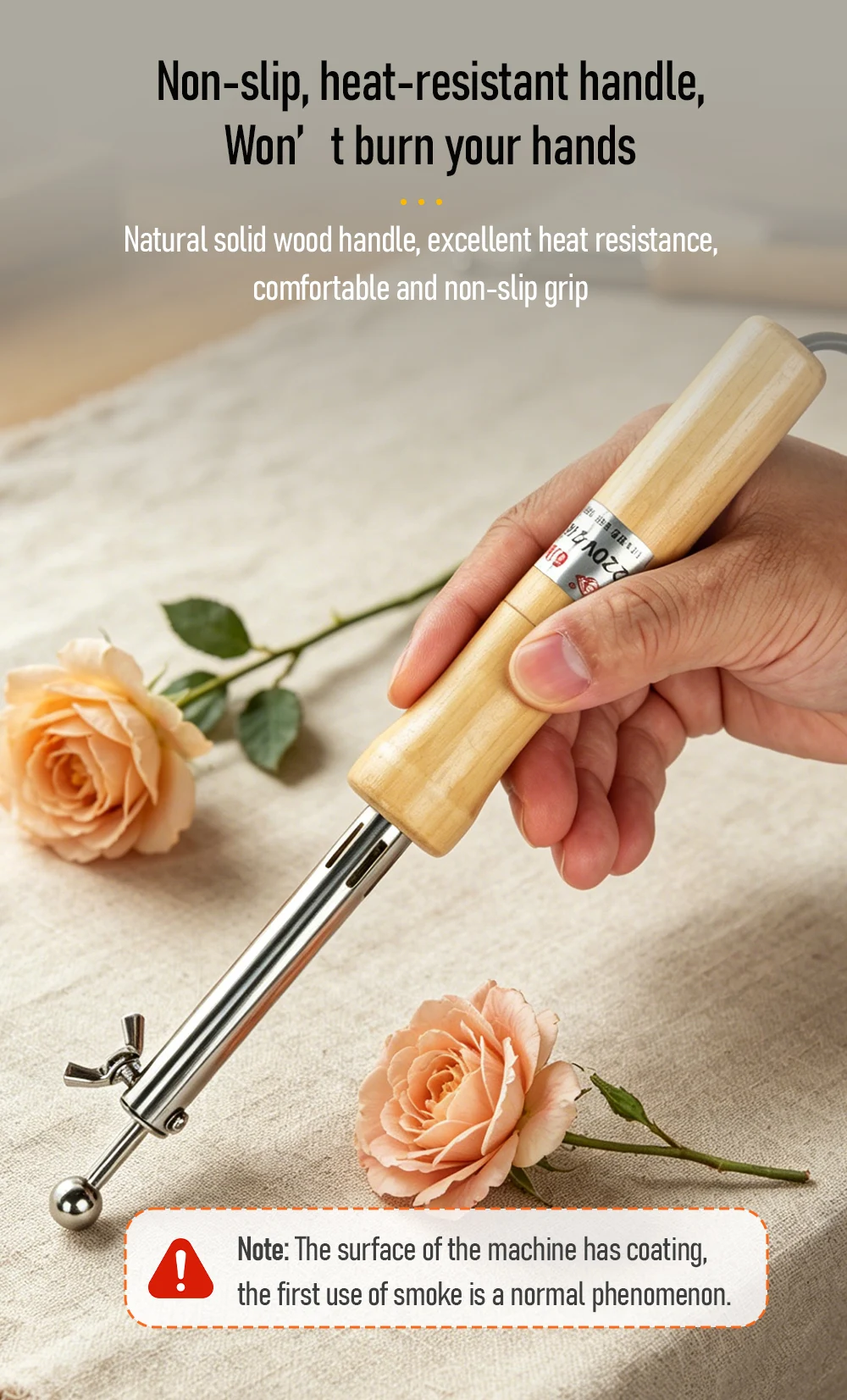 220V/110V Fabric Flowers Ironing Tool Set 18/13/11/8 Heads Soldering Iron DIY Artificial Flower Making Tool Ironing Machine