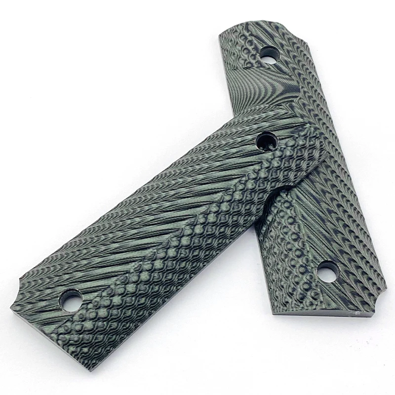 1pair G10 Non-slip Grips for tactics pistol 1911 grips custom Grips CNC Material 1911 accessories