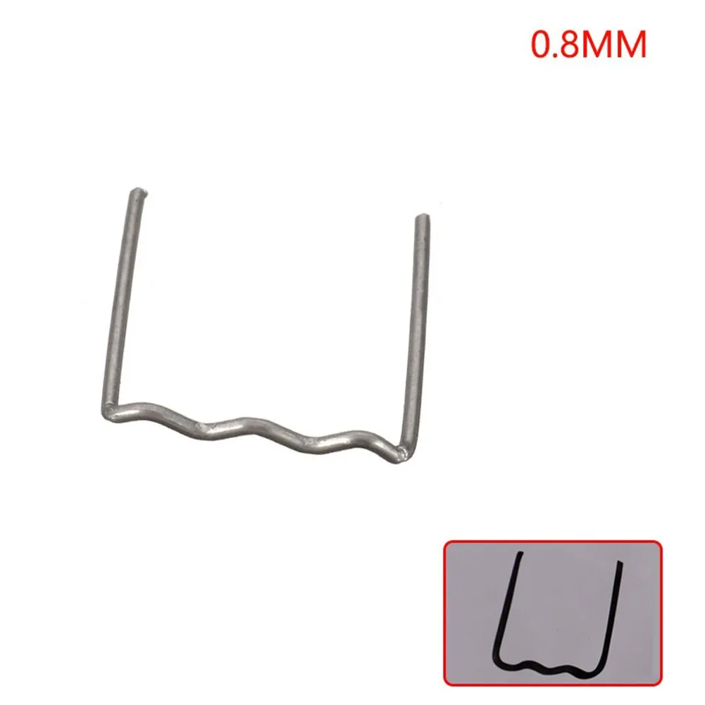 100pc Welding Nail Gun Nails Hot Stapler Staples 0.8/0.6mm For Plastic Welder Hot Welding Machine Welding Bumper Car Repair Kit
