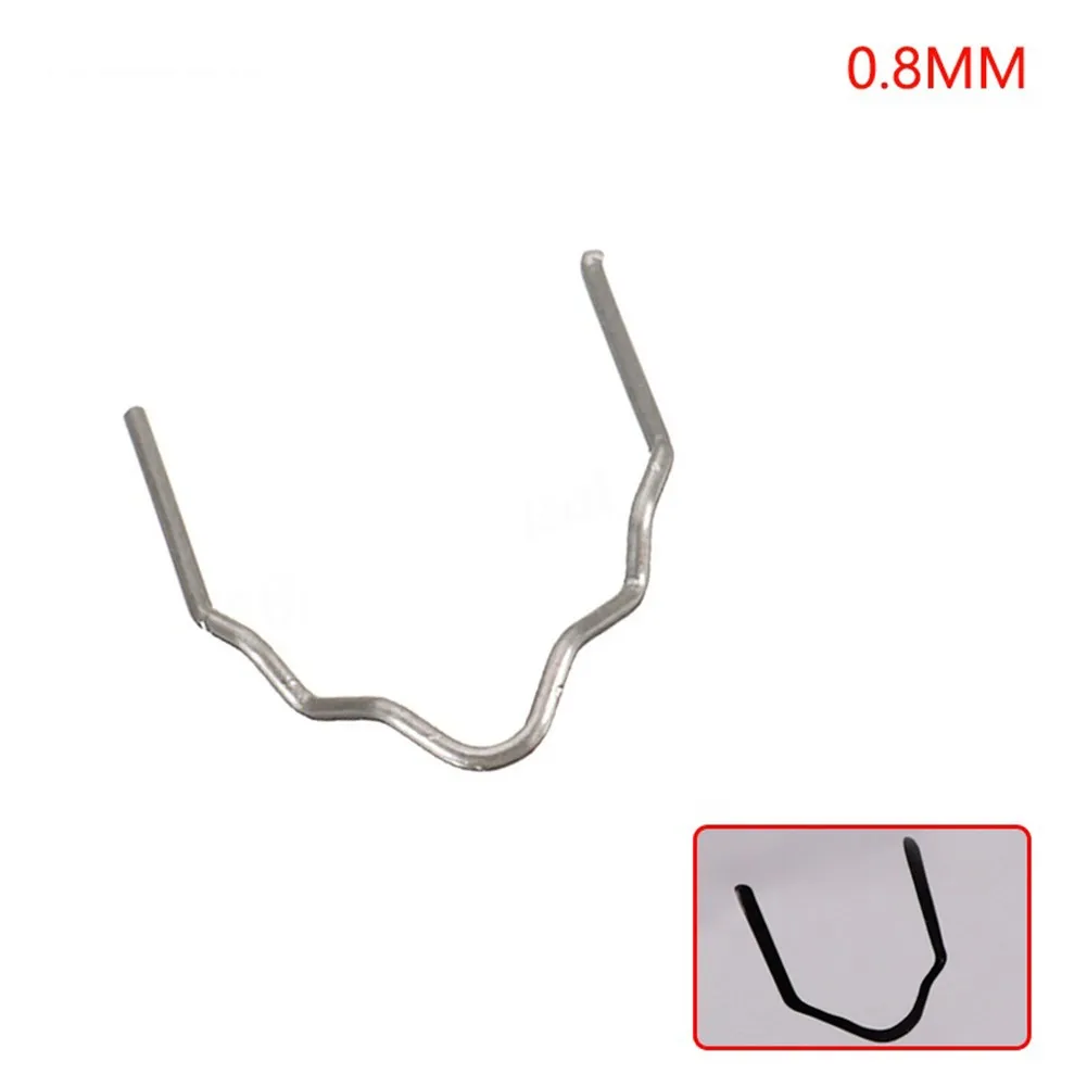 100pc Welding Nail Gun Nails Hot Stapler Staples 0.8/0.6mm For Plastic Welder Hot Welding Machine Welding Bumper Car Repair Kit