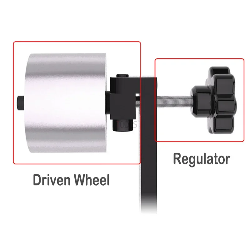 φ68*50mm Belt Grinder Aluminium Wheel with Sand Belt Adjustable Double Bearing Driven Wheel for Belt Sander Conveyor Guide Whee