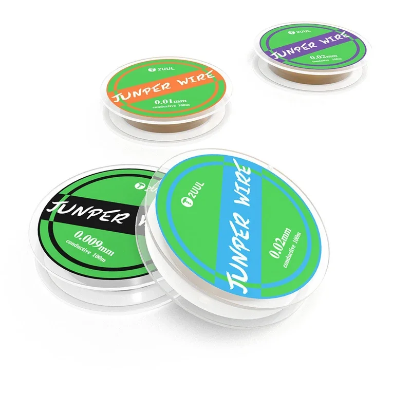 2UUL Ultrafine Jumper Wire 100m FX-001 0.01mm FX-0009 0.009mm FX-002 0.02mm Conductive/FX-002A 0.02mm Insulative