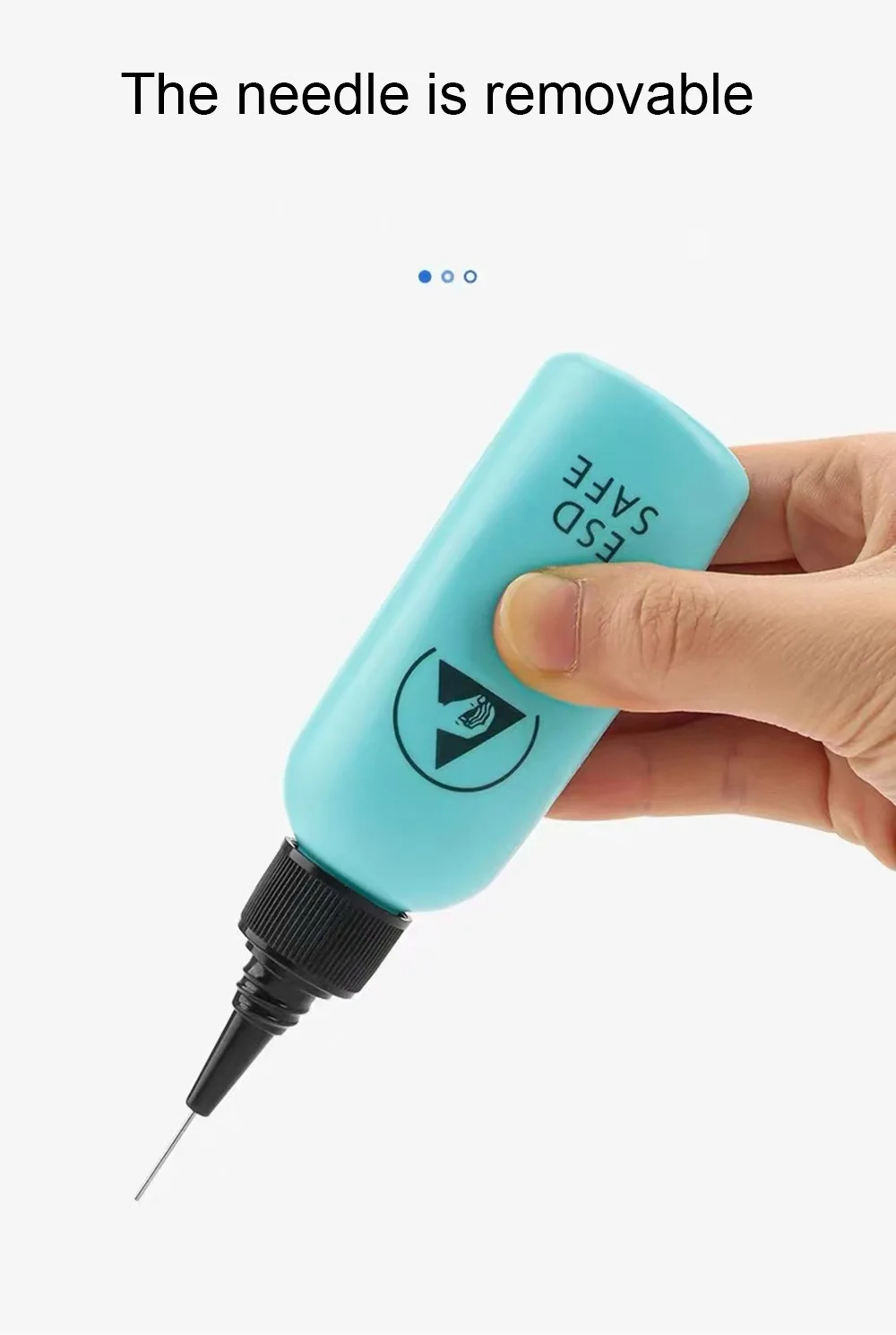 Alcohol Bottle, Solvent Dispensing, Mobile Phone Repair, Anti-Static, Leak-Proof, With Needle, 65ML