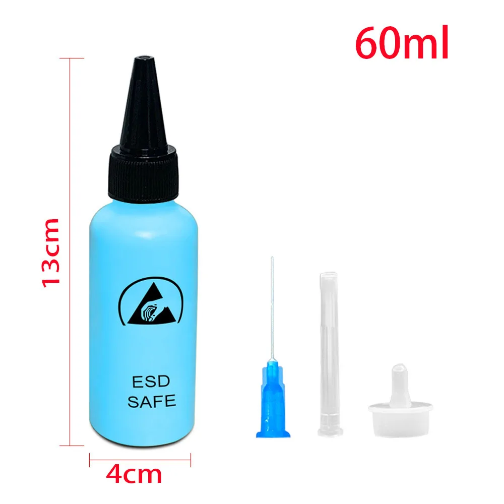 Alcohol Bottle, Solvent Dispensing, Mobile Phone Repair, Anti-Static, Leak-Proof, With Needle, 65ML