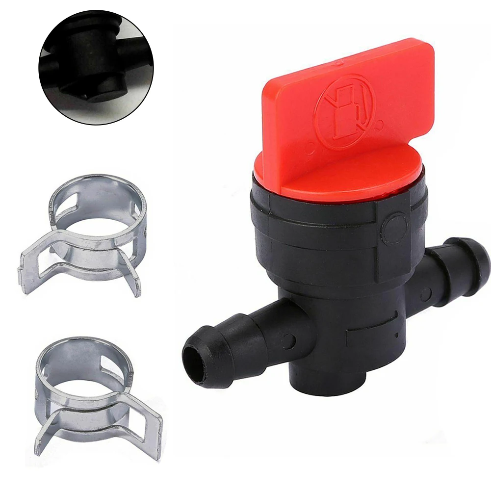 Petrol Oil Or Diesel Shut-off Valve Petrol Tap With 2 Clamps Petrol Diesel For 6-8mm Ø Hose Garden Tools Lawn Mower Parts